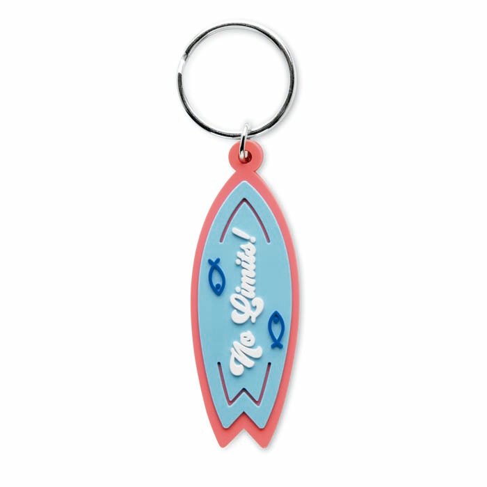 MK1002 - Custom shape PVC key ring with your logo on both sides