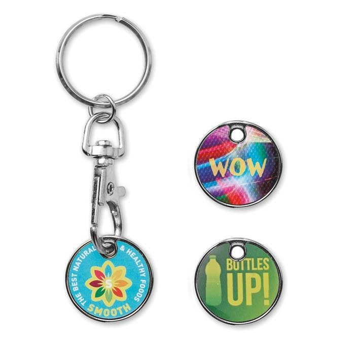 MK4006 - Token key chain with full colour aluminium sheet