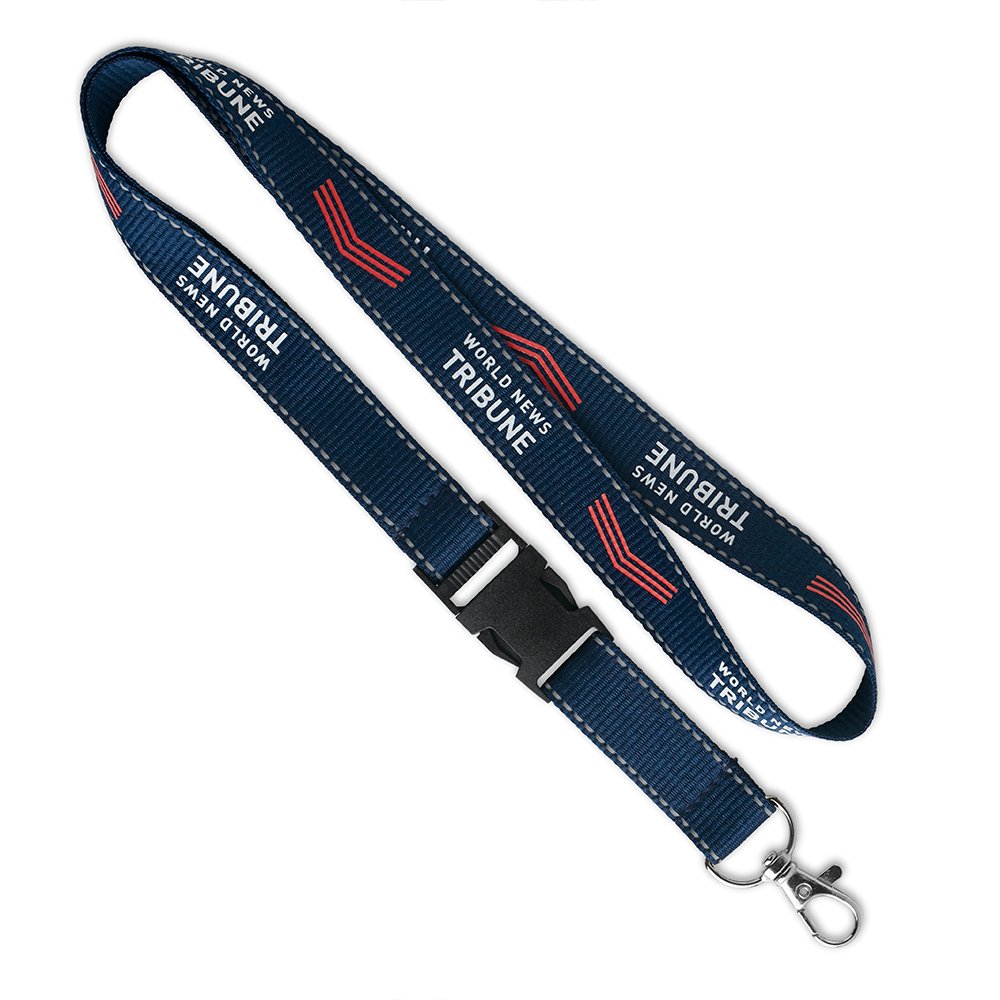 ML1022 - Detachable polyester lanyard with Reflective threads.
