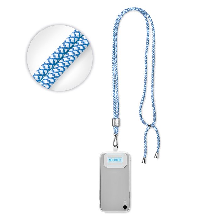 ML1061 - Crossbody, trendy 2-tone cord phone holder made of RPET