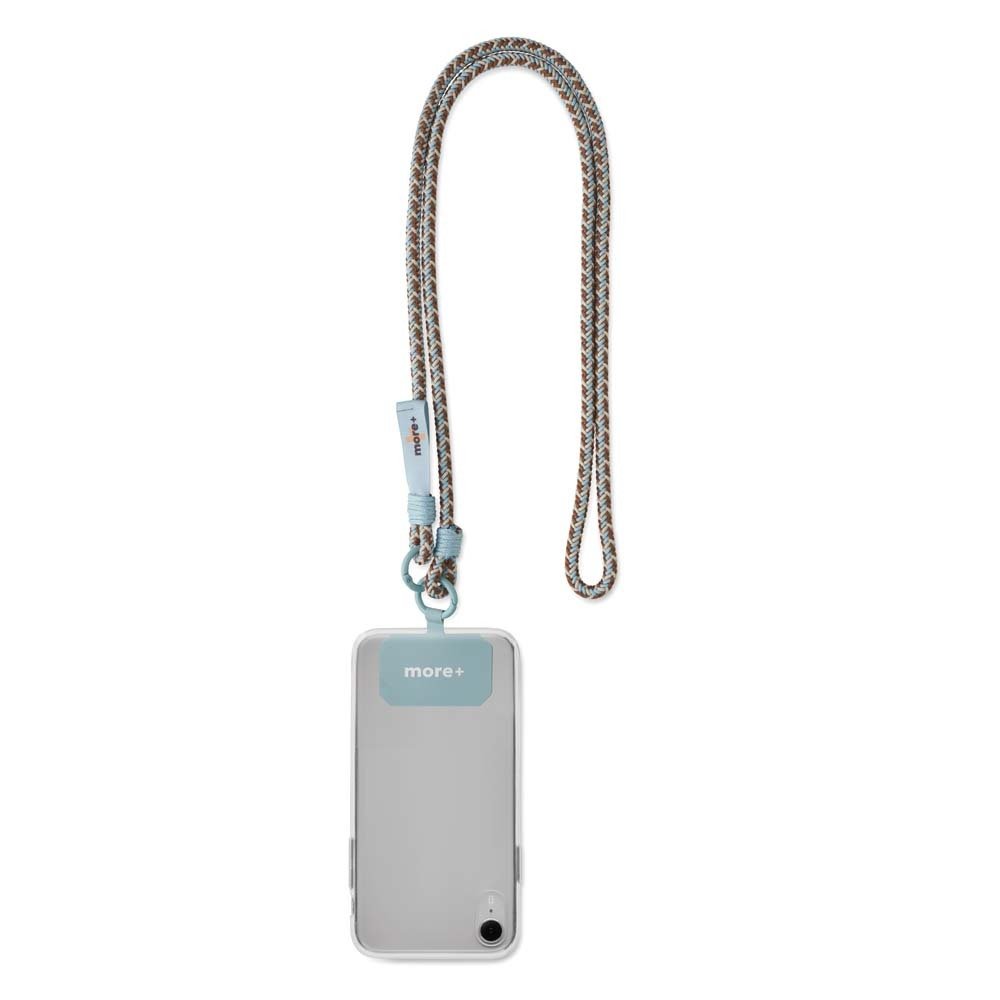 ML1094 - 3-tone crossbody phone cord with two carabiners
