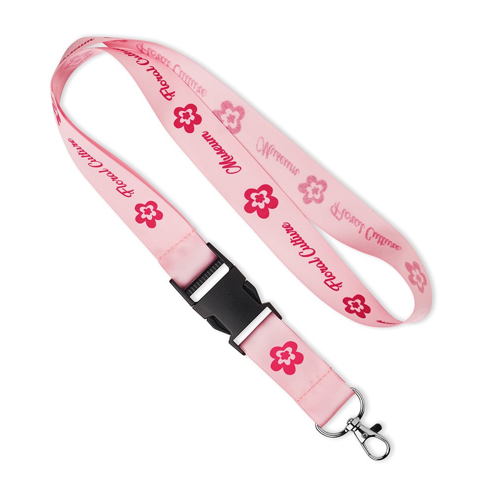 ML1230 - Detachable satin screenprint lanyard.