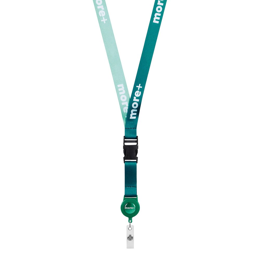 ML1364 - Detachable RPET sublimation badge reel lanyard.