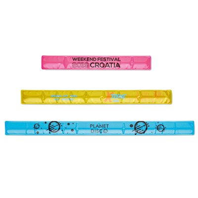 ML4002 - Promotional reflective slap band. Available in multiple colours