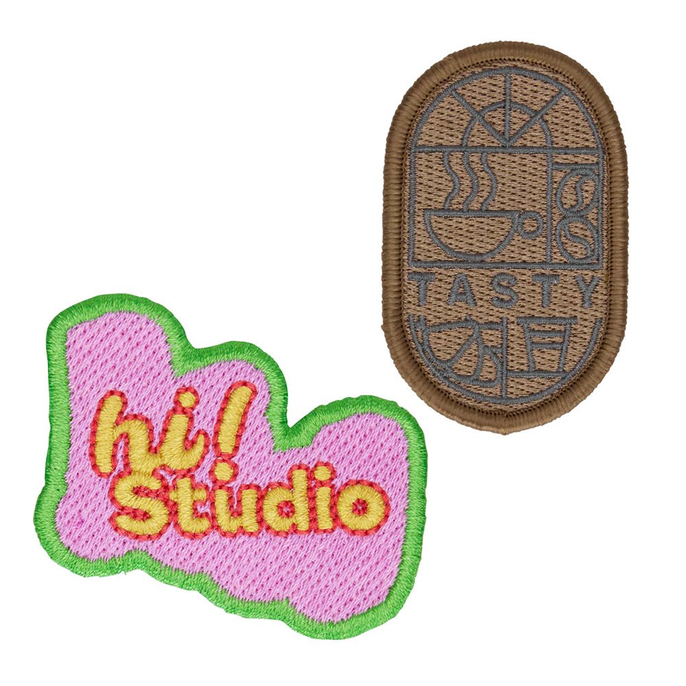 MPAT02 - Embroidered patch with merrow border