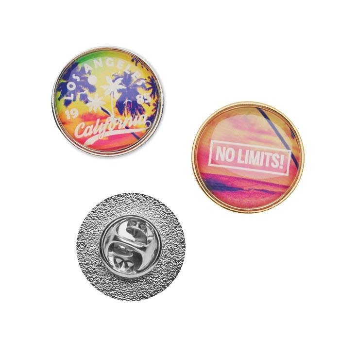 MPIN07 - Round metal lapel pin with doming