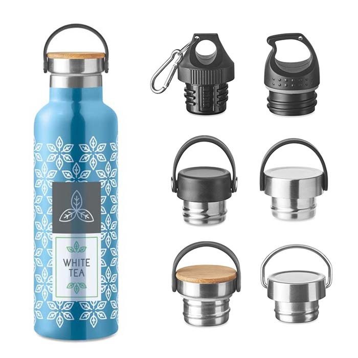 MS8475 - 750ml pantone matched double wall stainless steel bottles