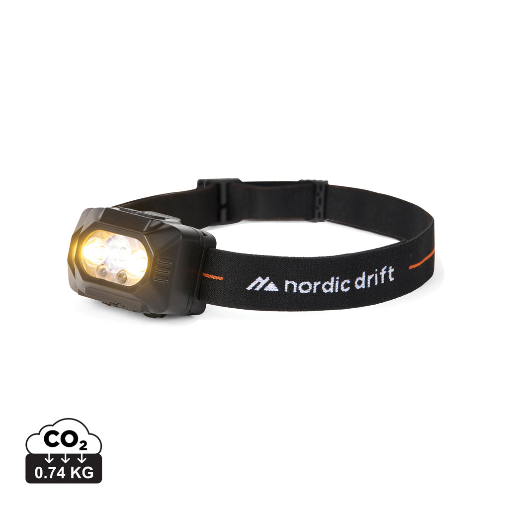 Nordic Drift Everest high performance dual battery headtorch