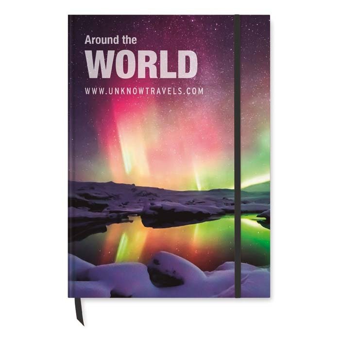 NoteA4 - A4 paper hard cover notebook with your design printed sheets