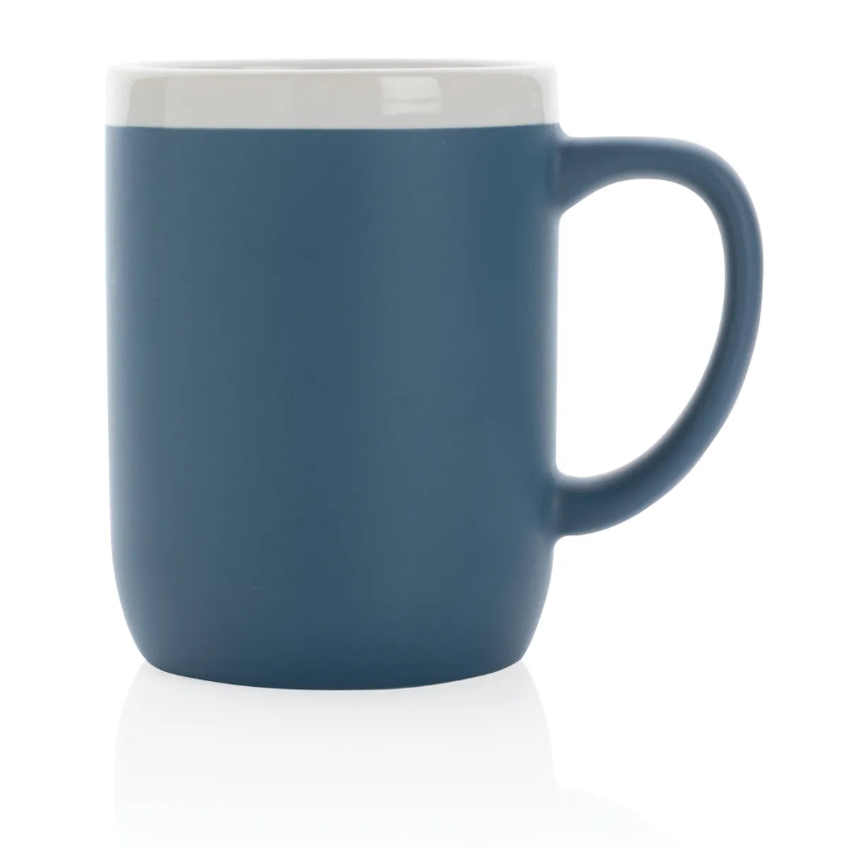 Ceramic Mug With White Rim