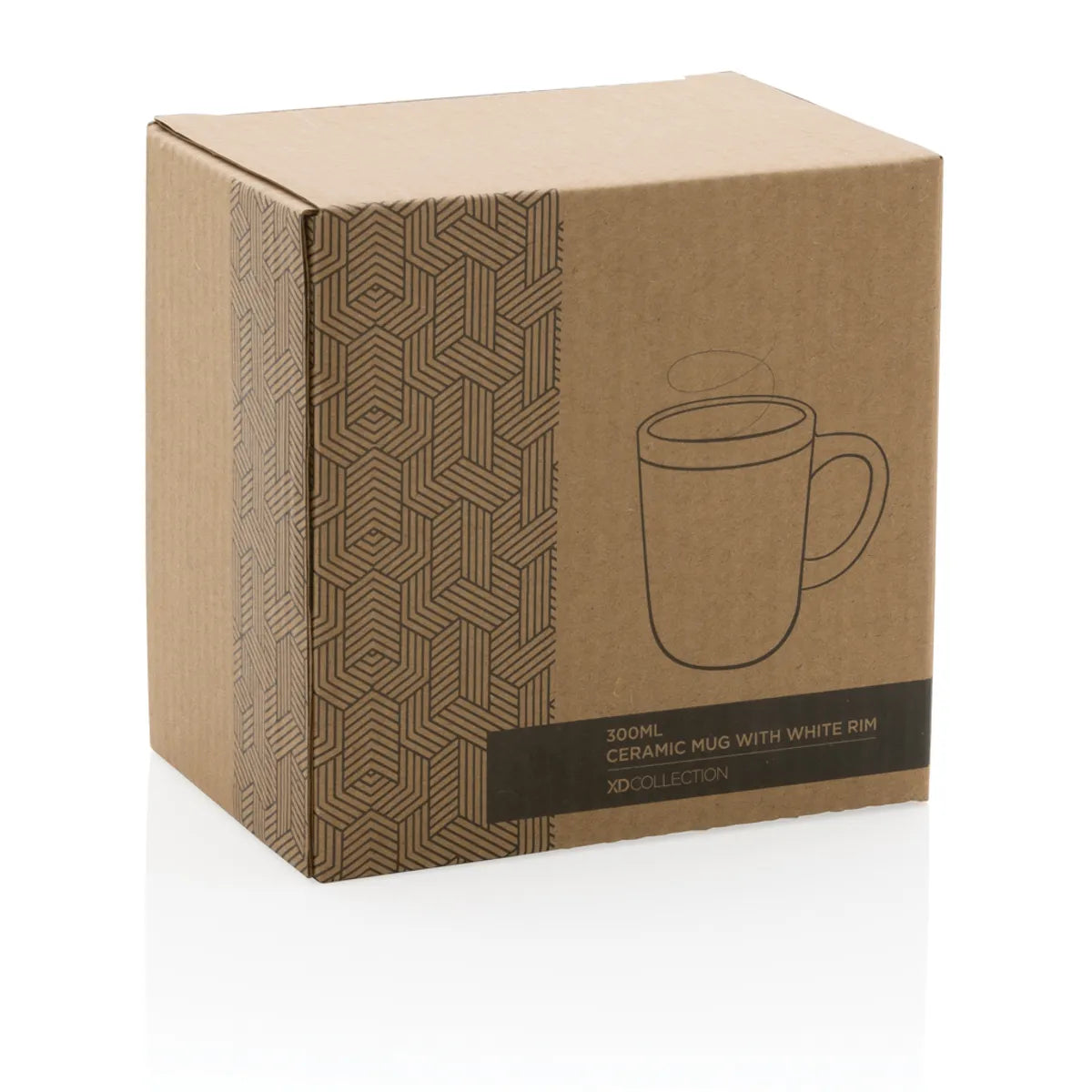 Ceramic Mug With White Rim