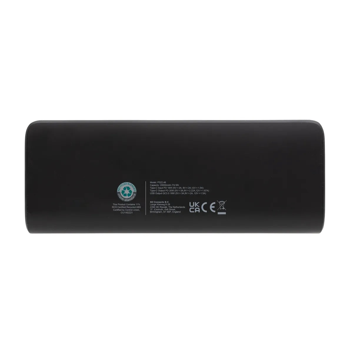 Flashcharge Rcs Rplastic 20000 mAh ātrās uzlādes powerbank