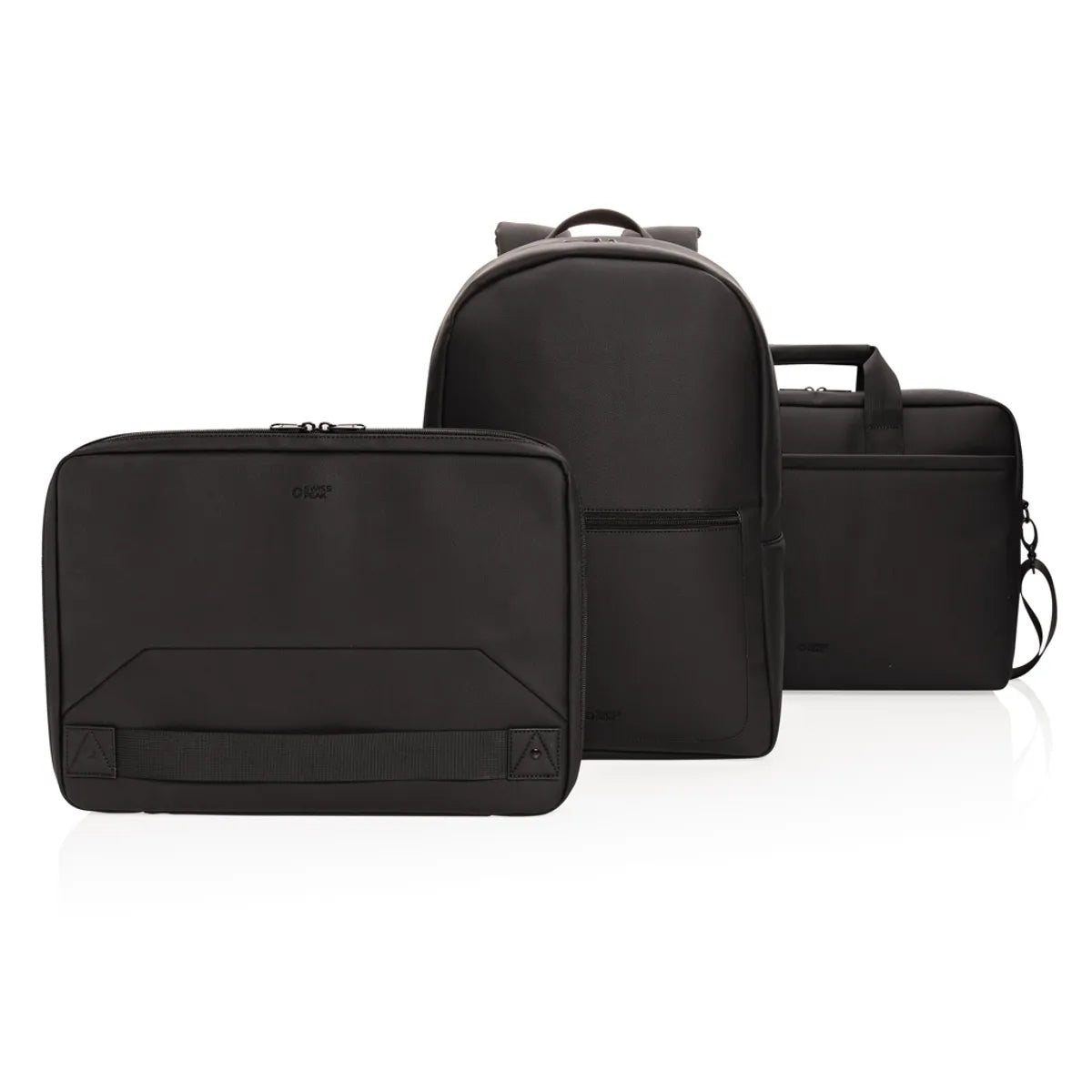 Swiss Peak Deluxe Pu klēpjdatora mugursoma bez PVC