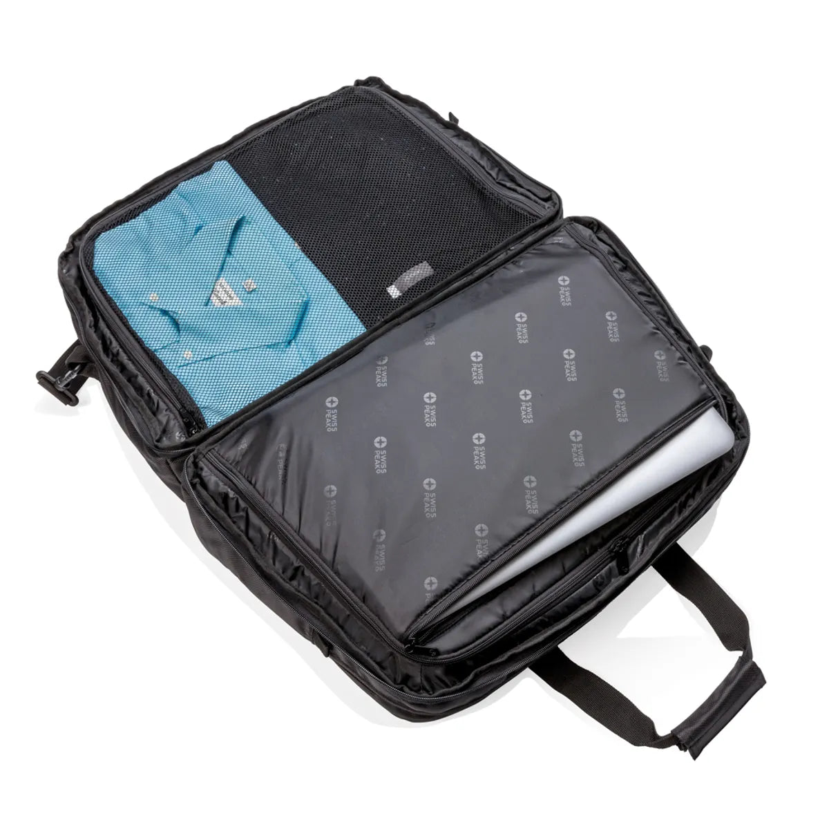 Swiss Peak RFID ceļojuma soma ar atvērtā tipa rāvējslēdzēju