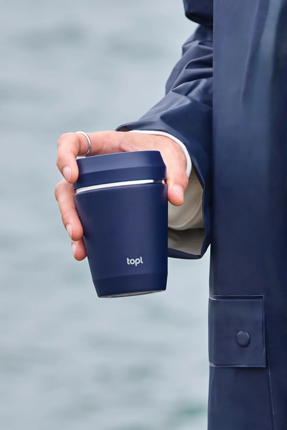 Topl Recycled Steel To Go Tumbler Patented 360 Lid