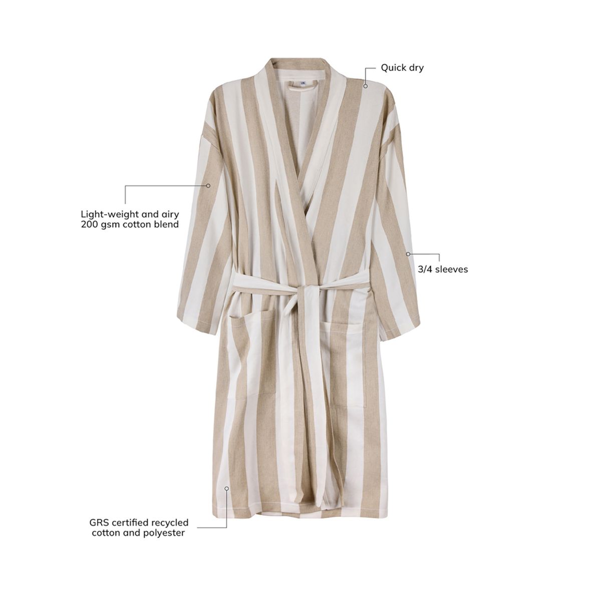 Vinga Ornos Grs Hammam Robe L/Xl