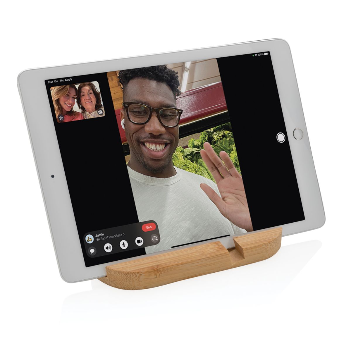 Bamboo Tablet And Phone Holder