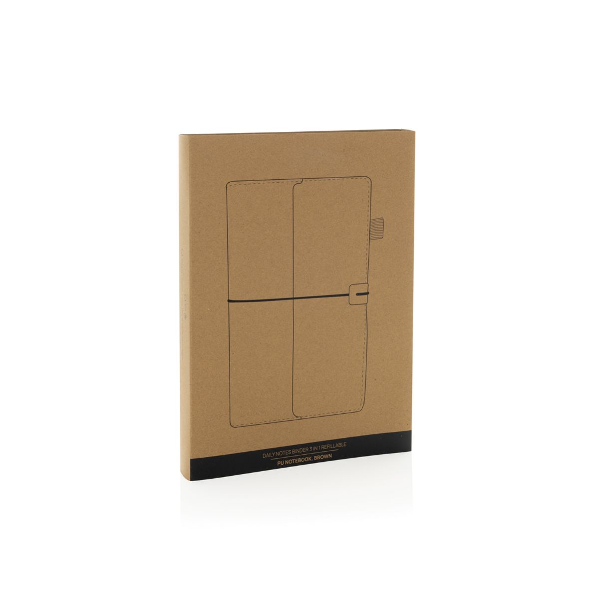 Daily Notes Binder 3 In 1 Refillable Pu Notebook