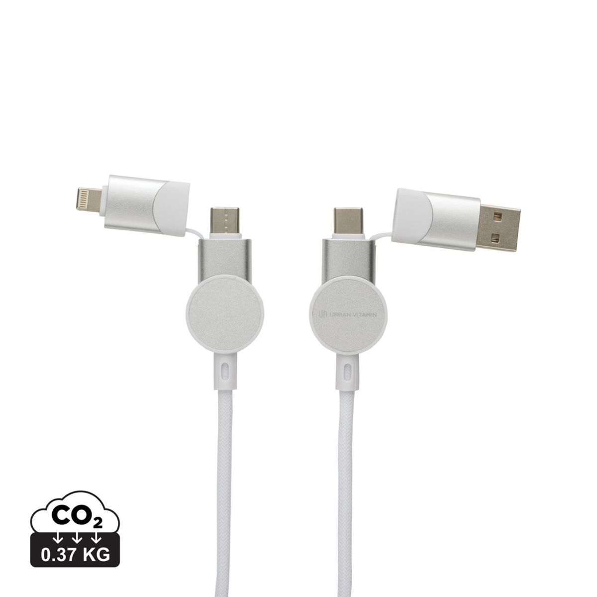 Oakland Rcs Recycled Plastic 6-In-1 Fast Charging 45W Cable