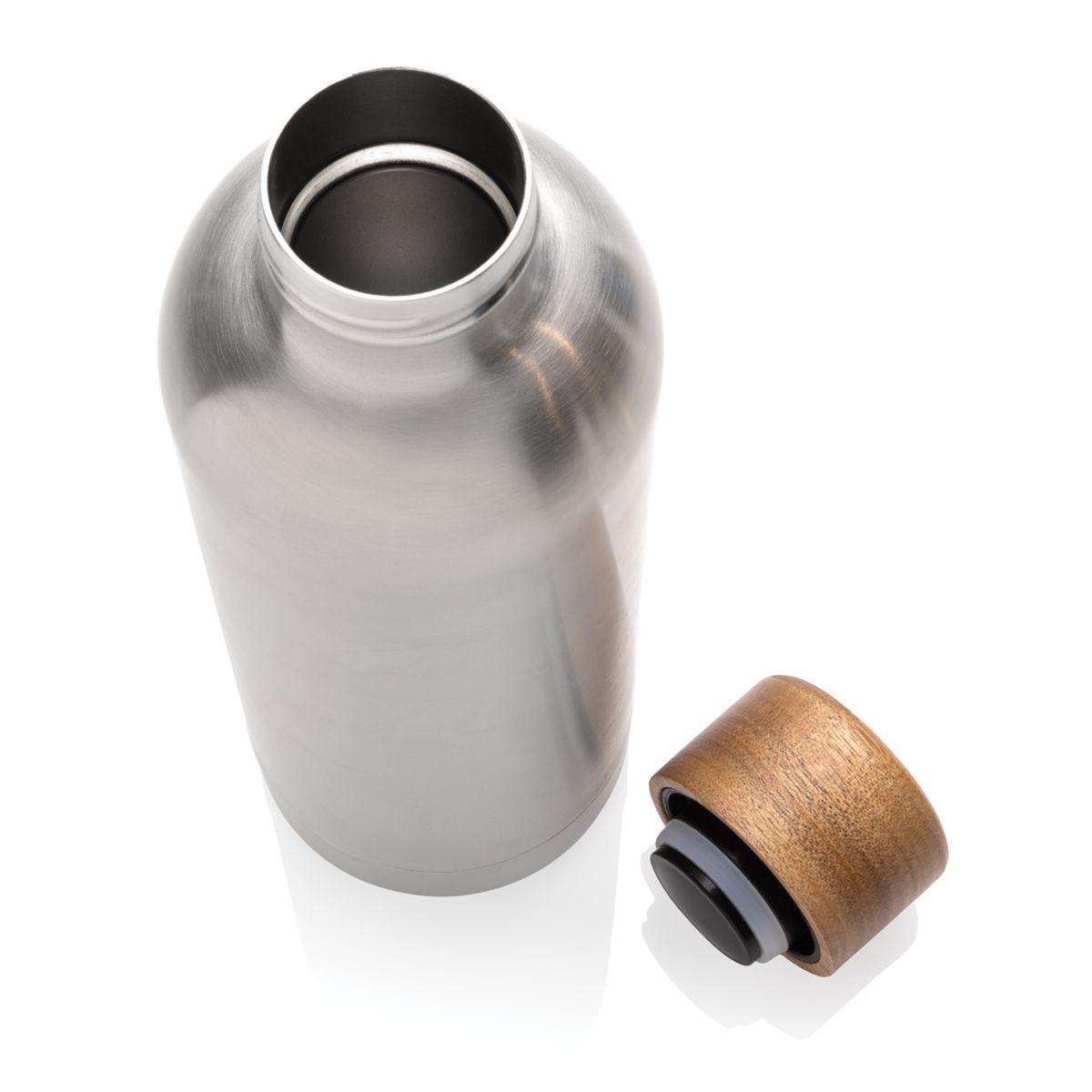 Wood Rcs Certified Recycled Stainless Steel Vacuum Bottle