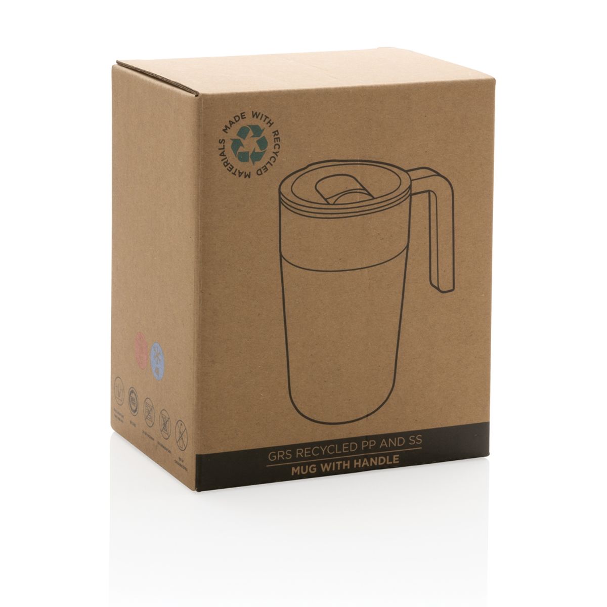 Grs Recycled Pp And Ss Mug With Handle