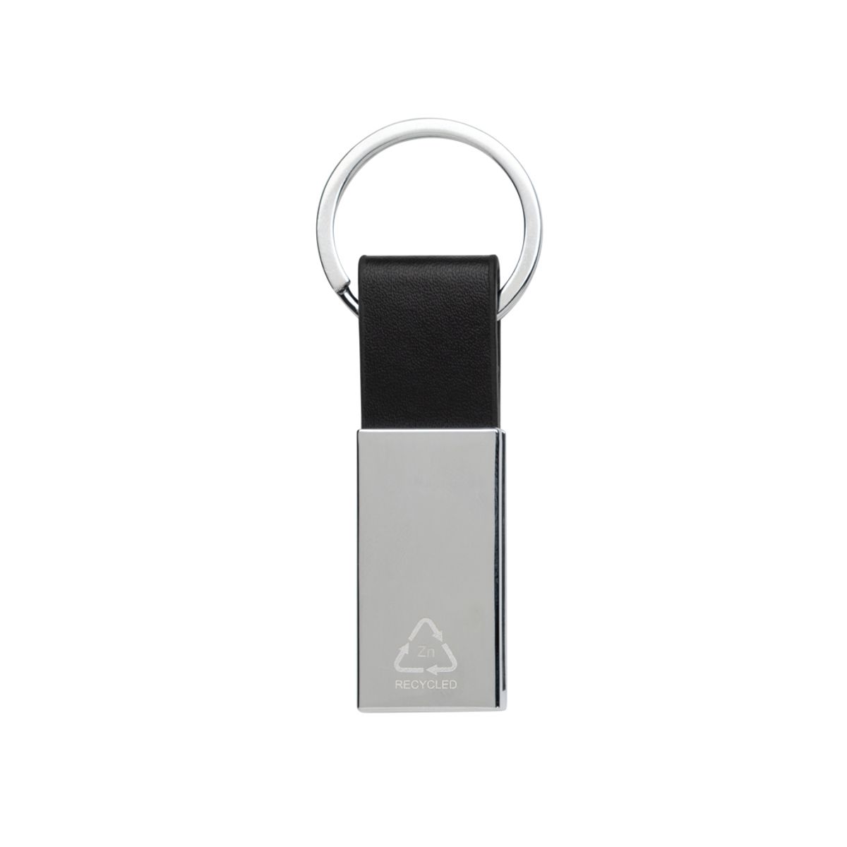 Luxury Pu Keychain Rcs Recycled Zinc Alloy