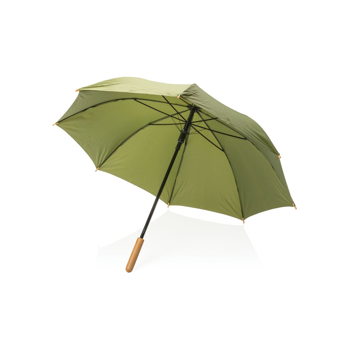 23" Impact Aware™ Rpet 190T Auto Open Bamboo Umbrella