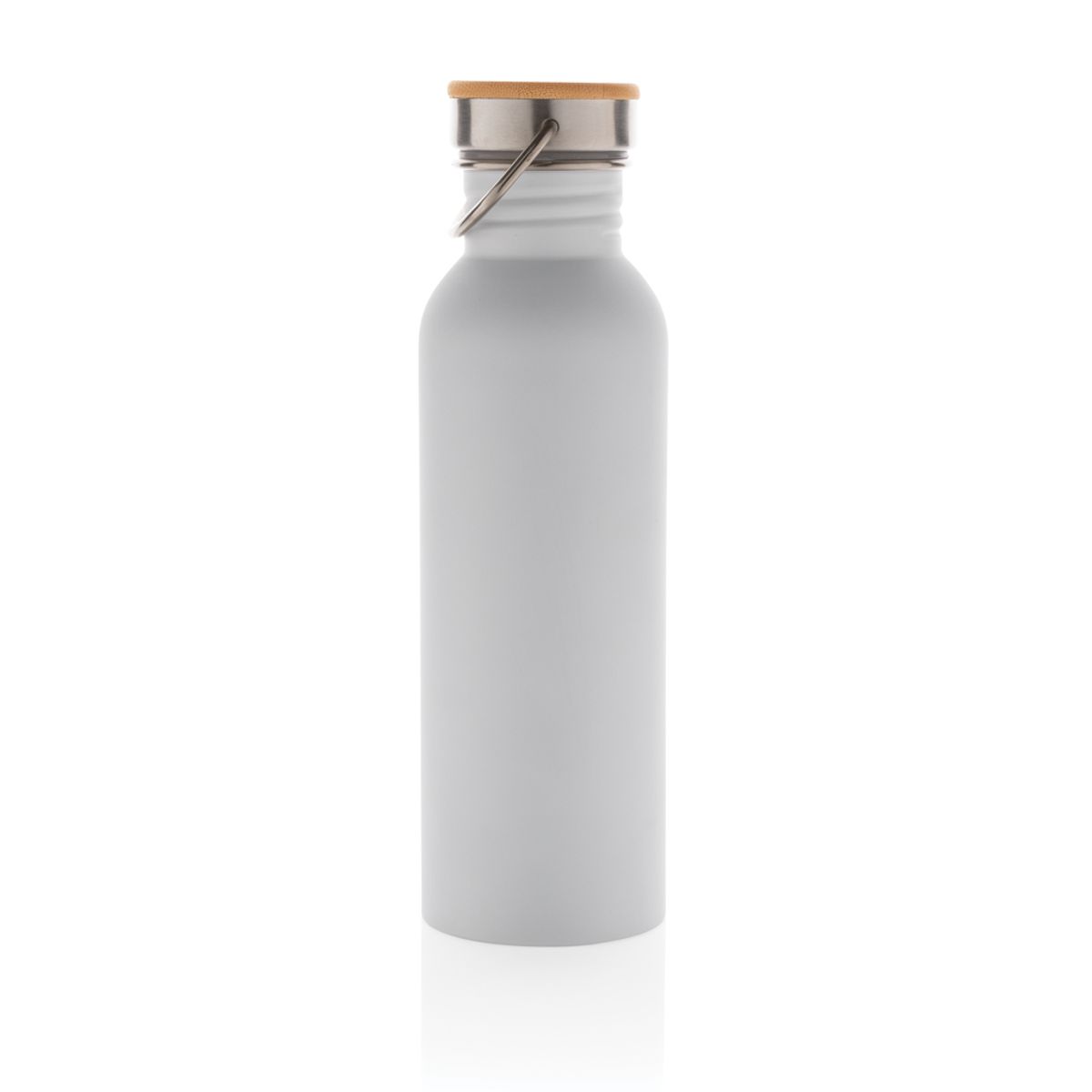 Modern Stainless Steel Bottle With Bamboo Lid