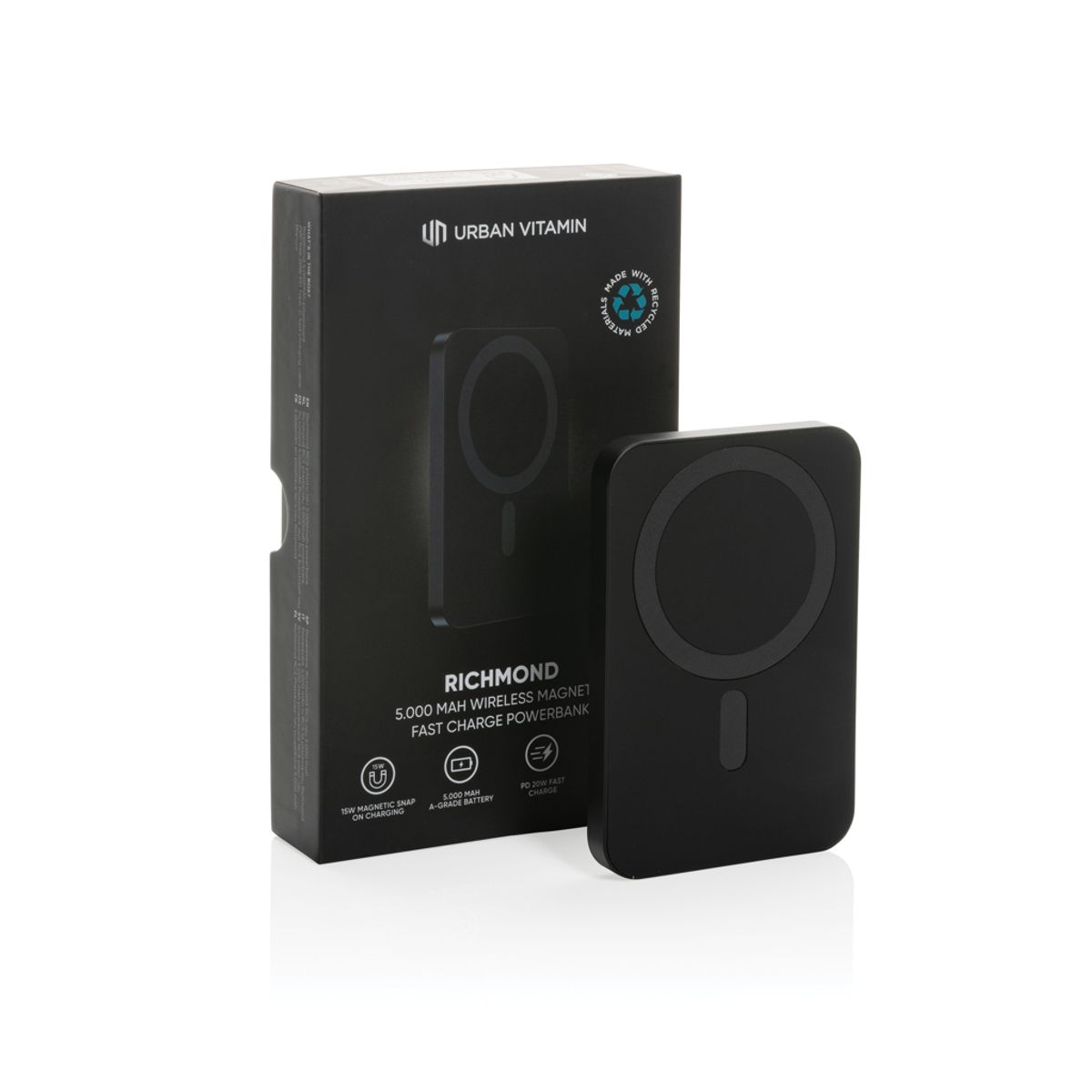 Urban Vitamin Richmond RCS plastmasas/alumīnija 5000 mAh ārējais akumulators