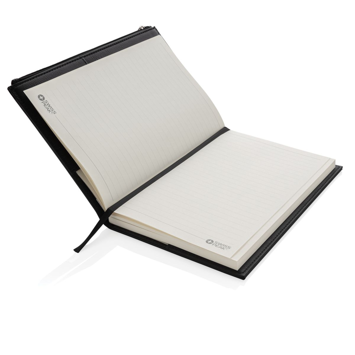 Swiss Peak A5 Pu Notebook With Zipper Pocket