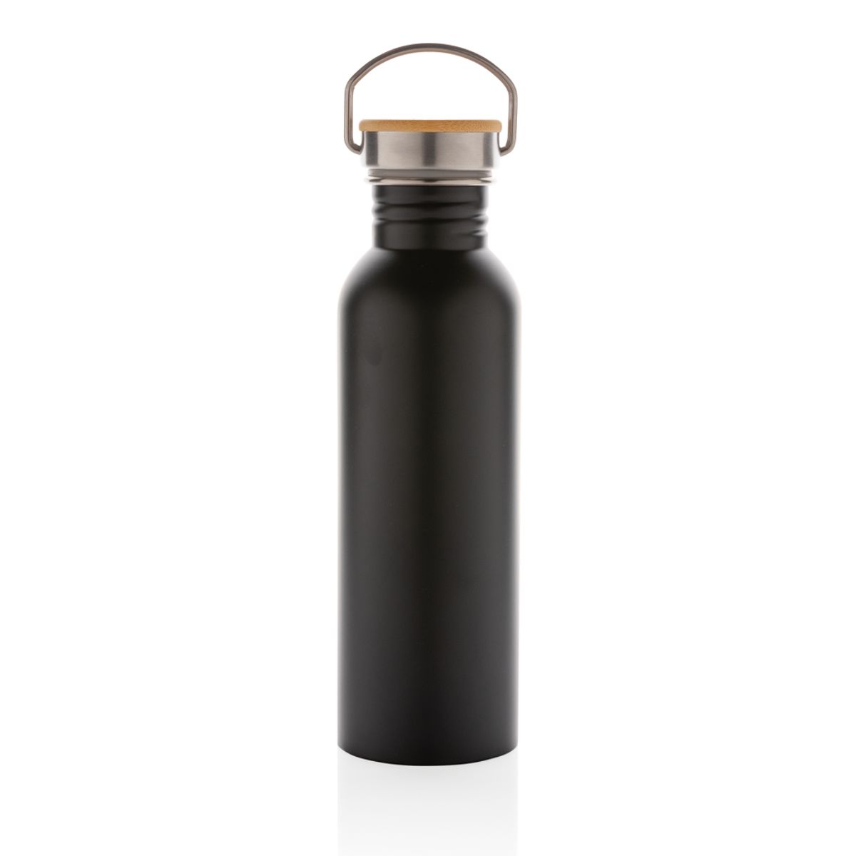 Modern Stainless Steel Bottle With Bamboo Lid