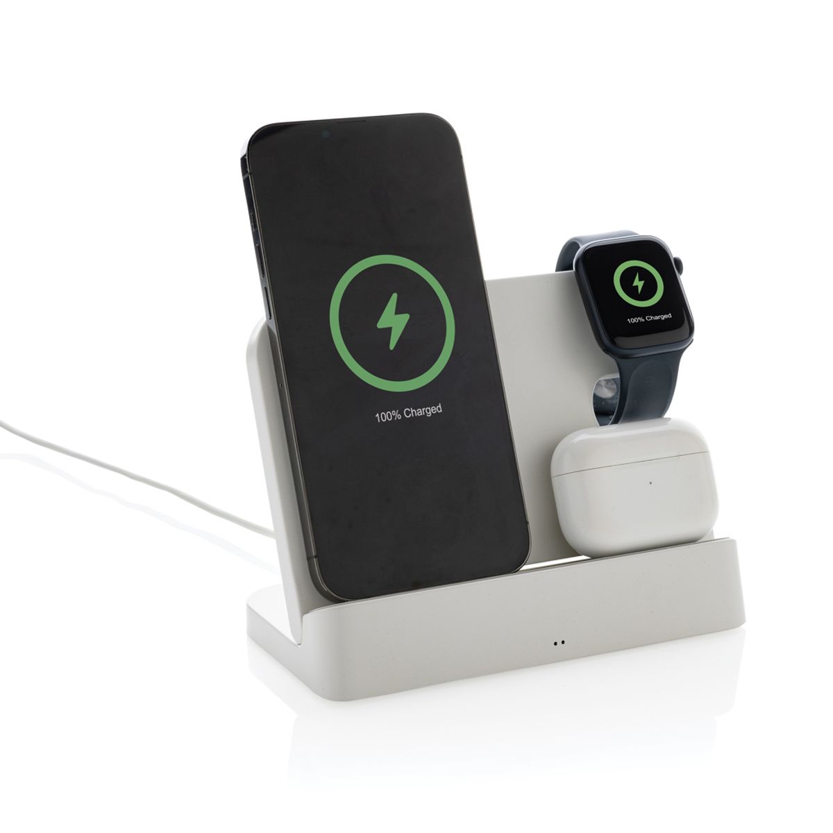 Joltz Rcs Recycled Plastic Dual 15W Charger With Iwatch Slot