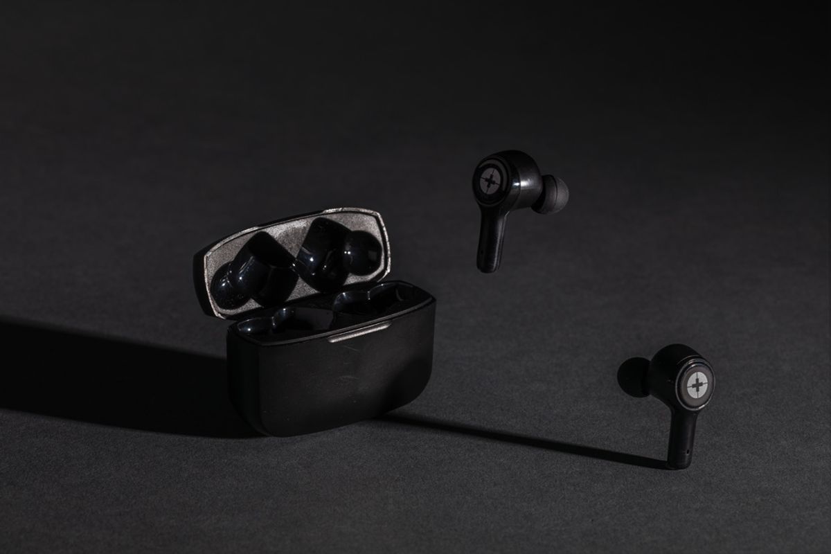 Rcs Recycled Plastic Swiss Peak Anc Tws Earbuds