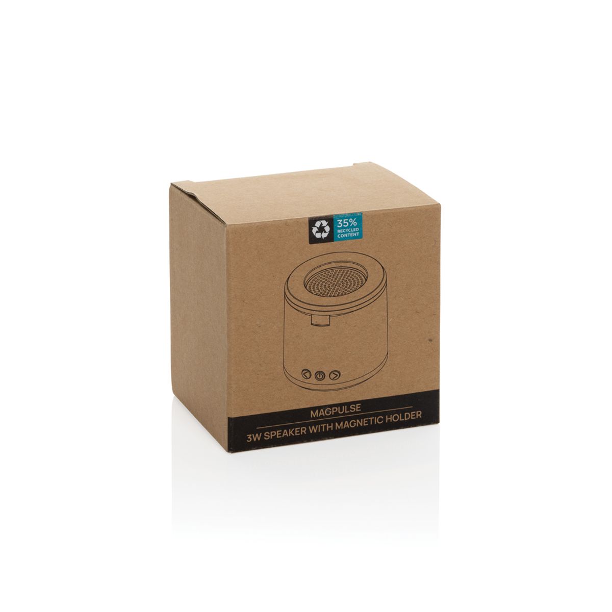Magpulse Rcs Recycled Plastic 3W Speaker W/Magnetic Holder