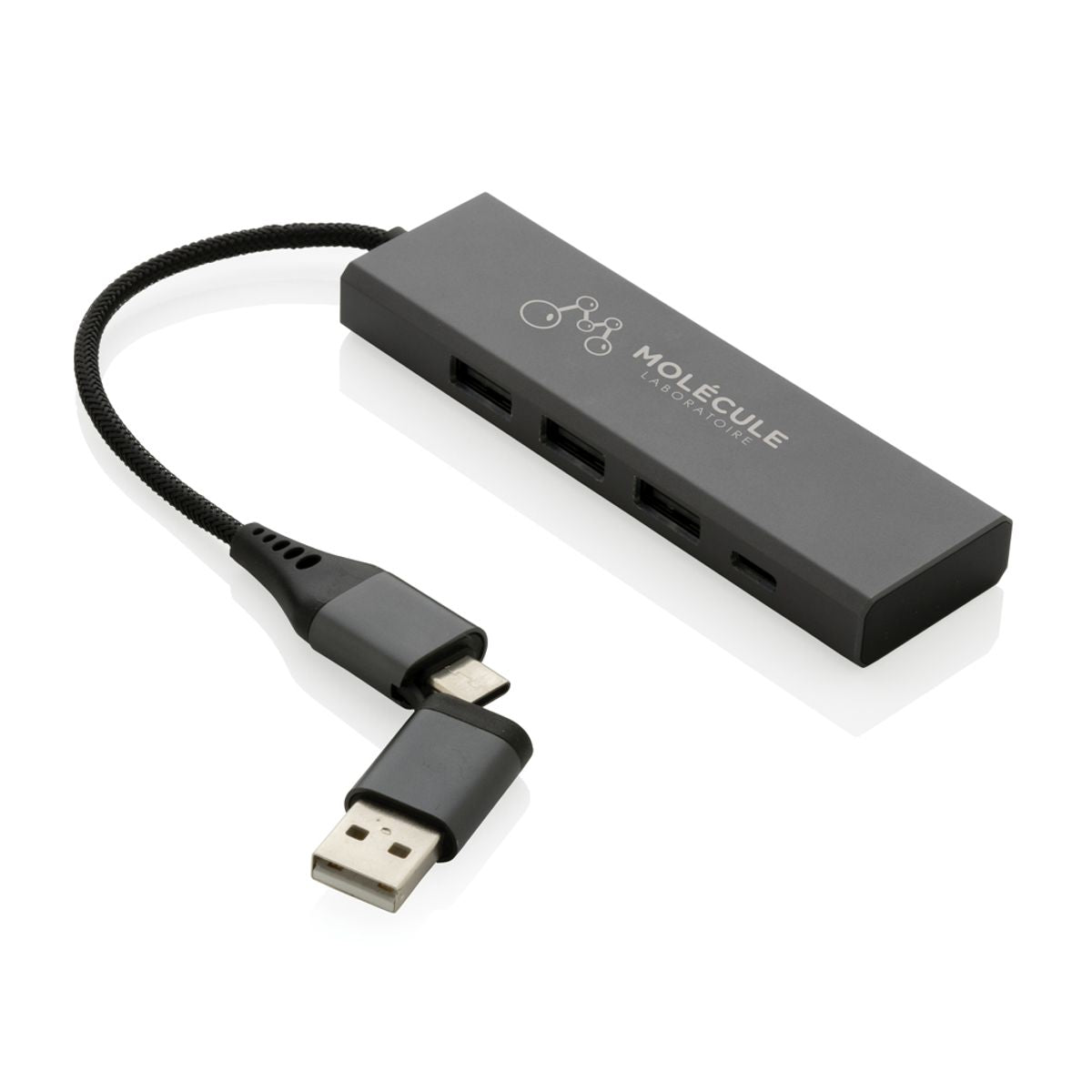 Terra Rcs Recycled Aluminium Hub With 3 Usb Ports