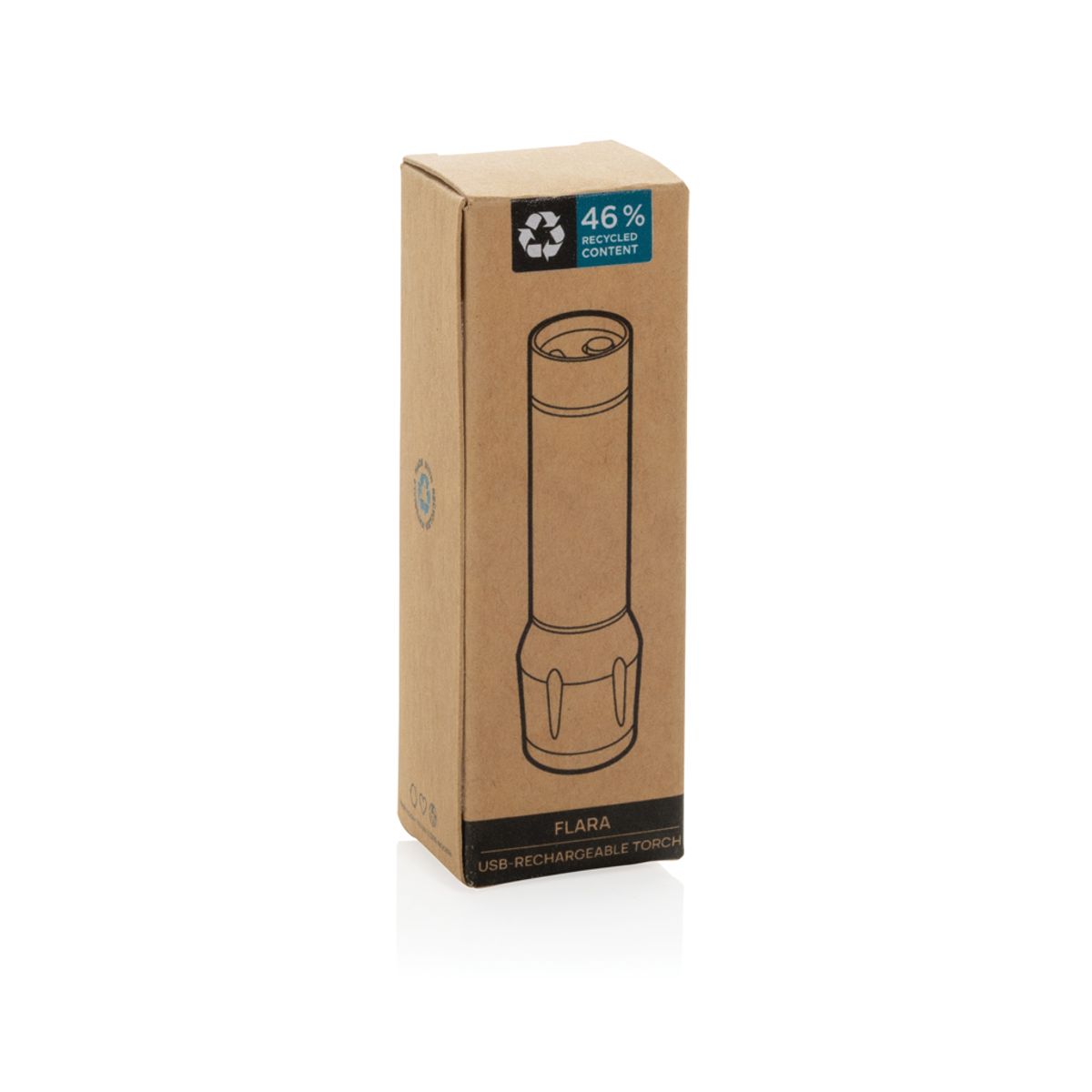 Flara Rsc Recycled Plastic Usb-Rechargeable Torch
