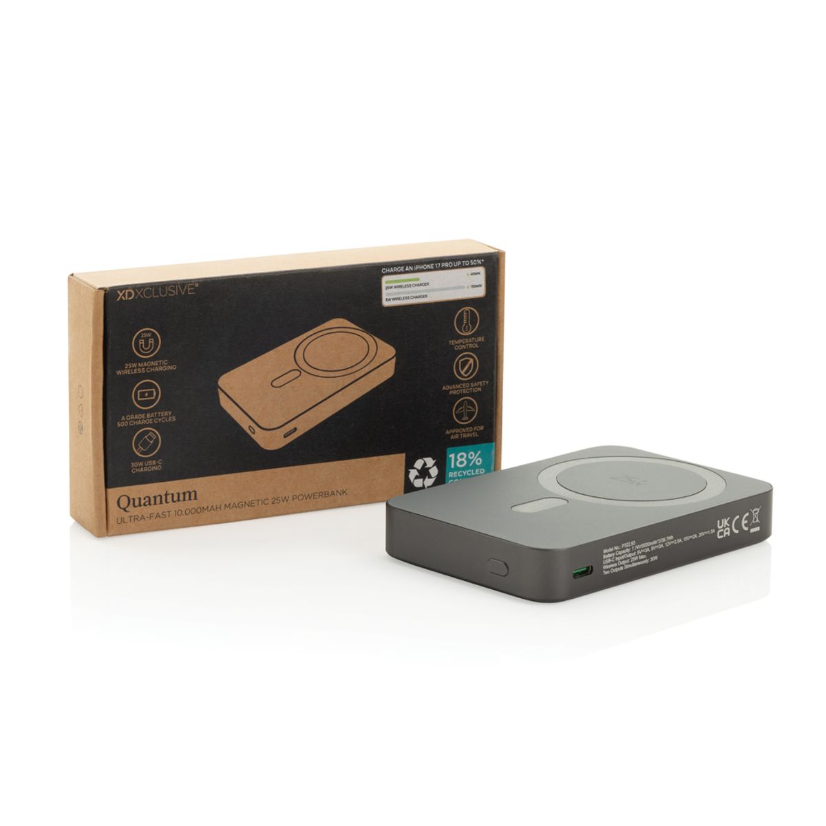 Quantum Rcs Ultra-Fast 10.000Mah Magnetic 25W Powerbank