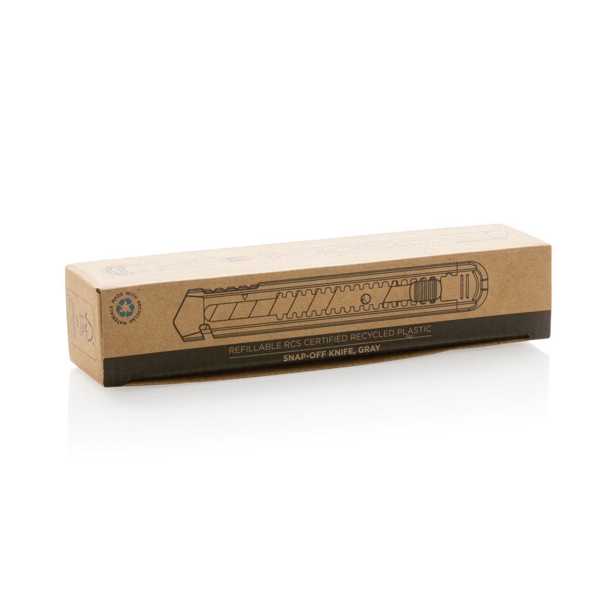 Refillable Rcs Recycled Plastic Snap-Off Knife