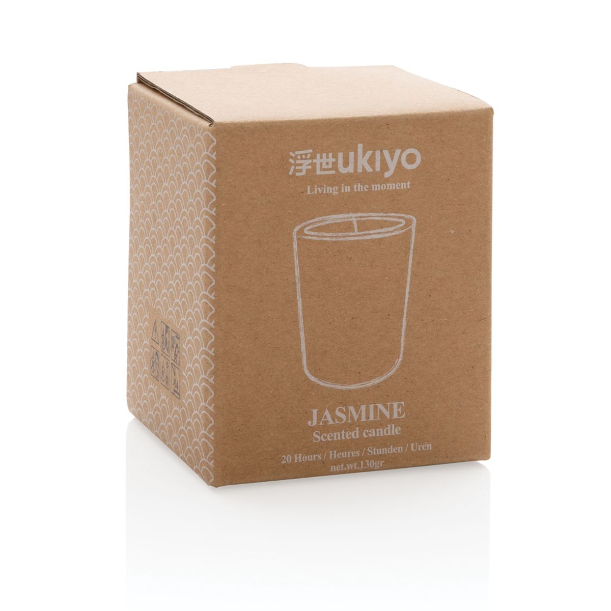 Ukiyo Small Scented Candle In Glass