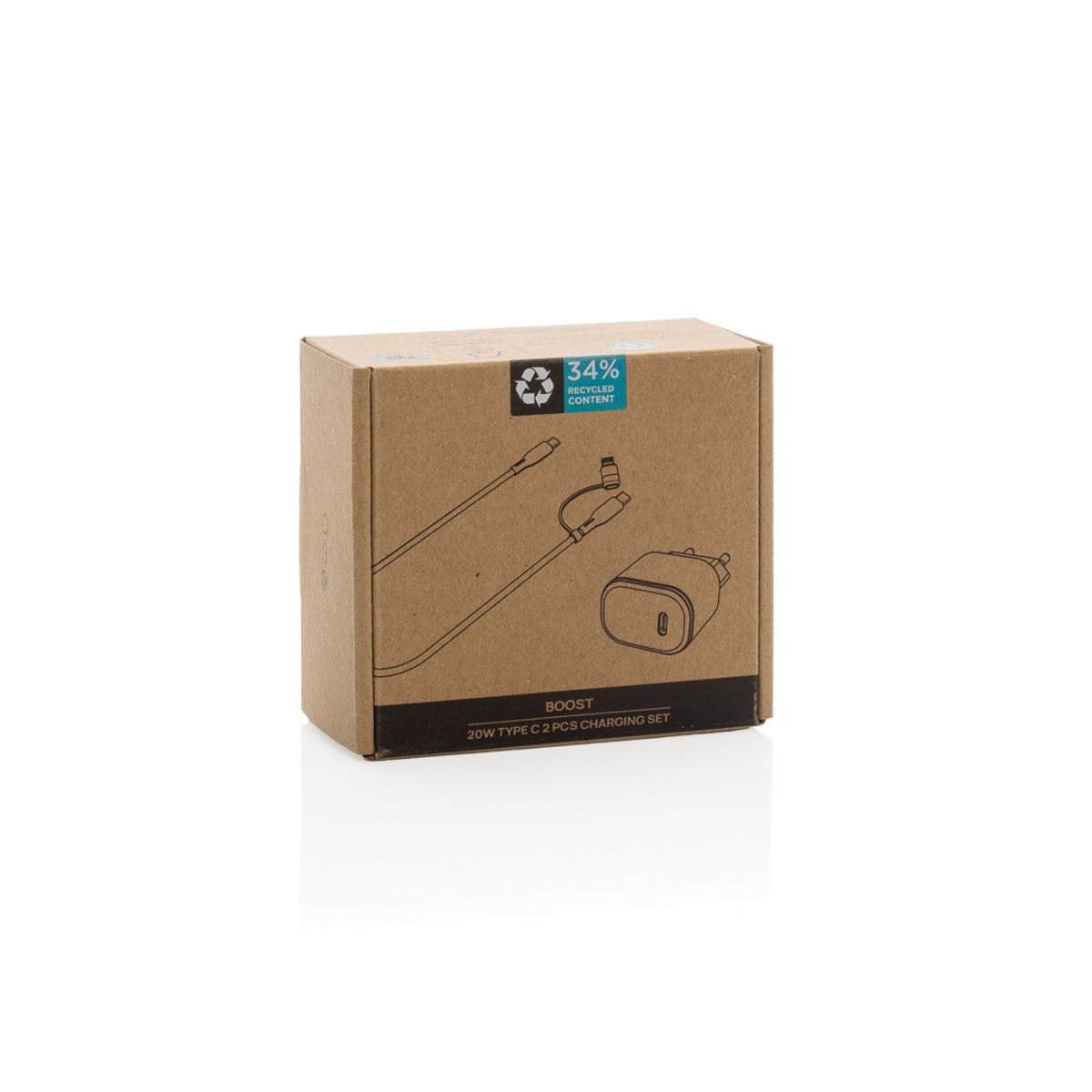 Boost Rcs Reycled Pet 20W Type C 2 Pcs Charging Set