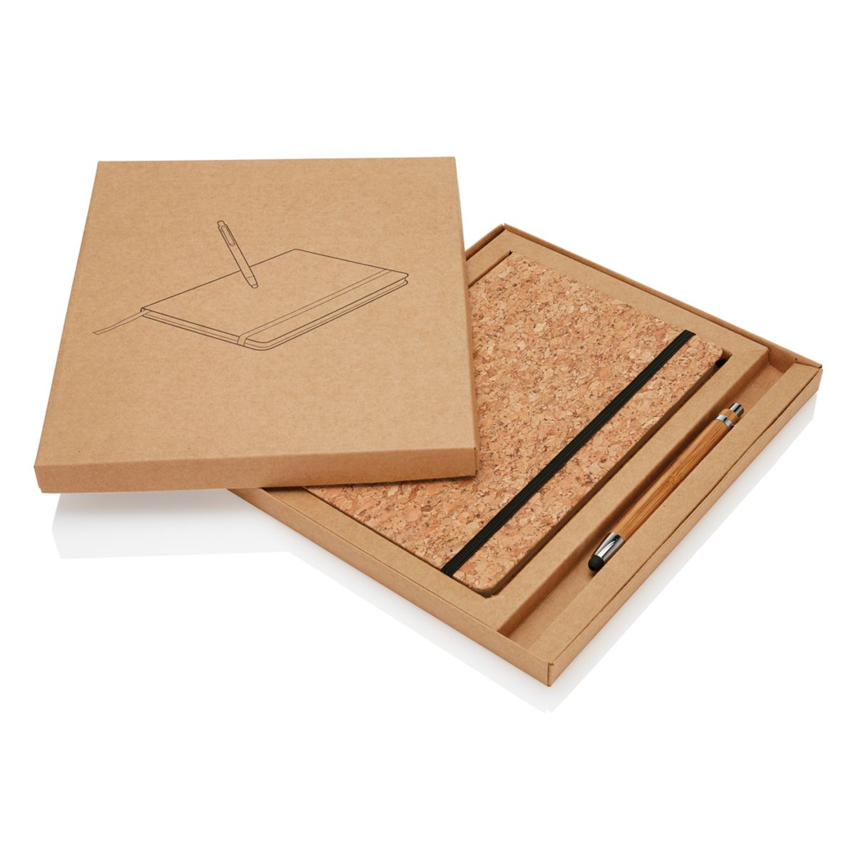 A5 Notebook With Bamboo Pen Including Stylus