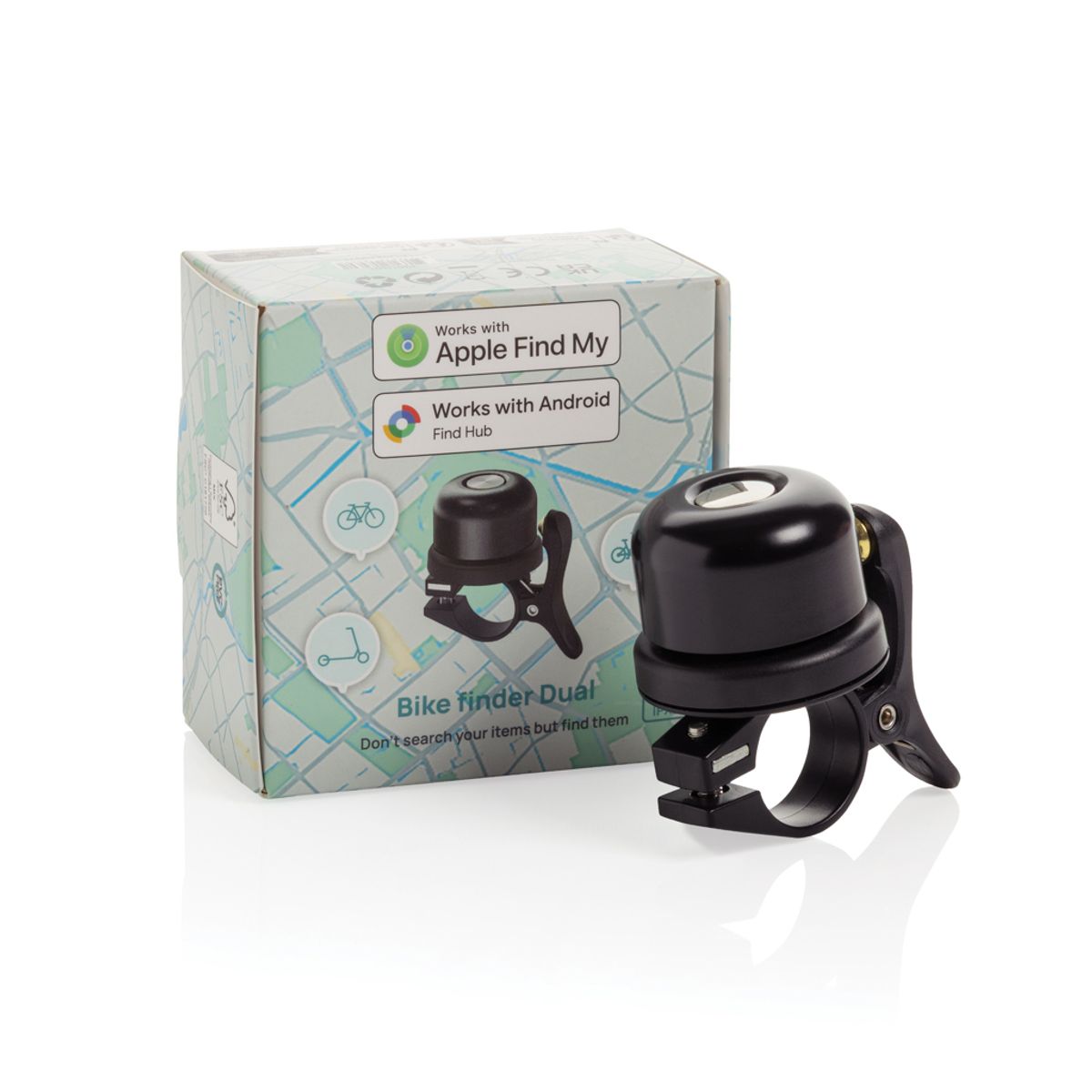 Bike Finder Dual Bike Bell With Worldwide Locating