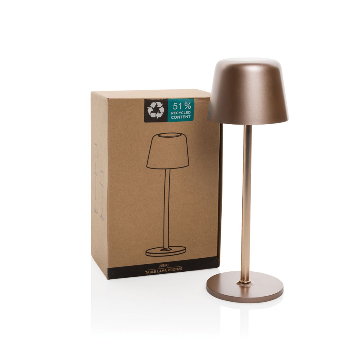 Zenic Rcs Recycled Plastic Usb Re-Chargable Table Lamp