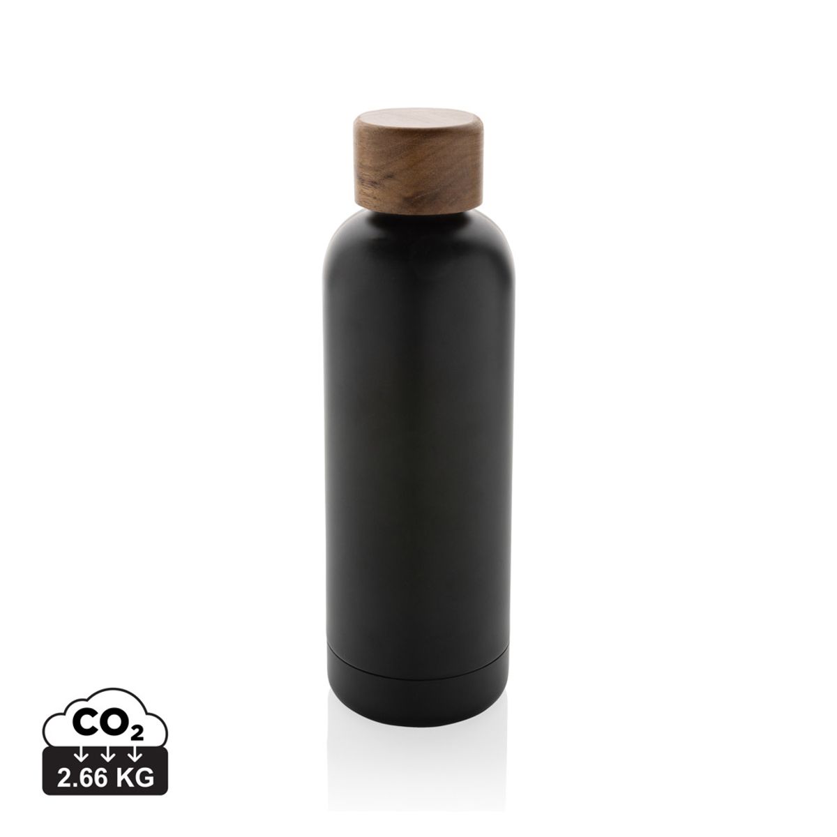 Wood Rcs Certified Recycled Stainless Steel Vacuum Bottle