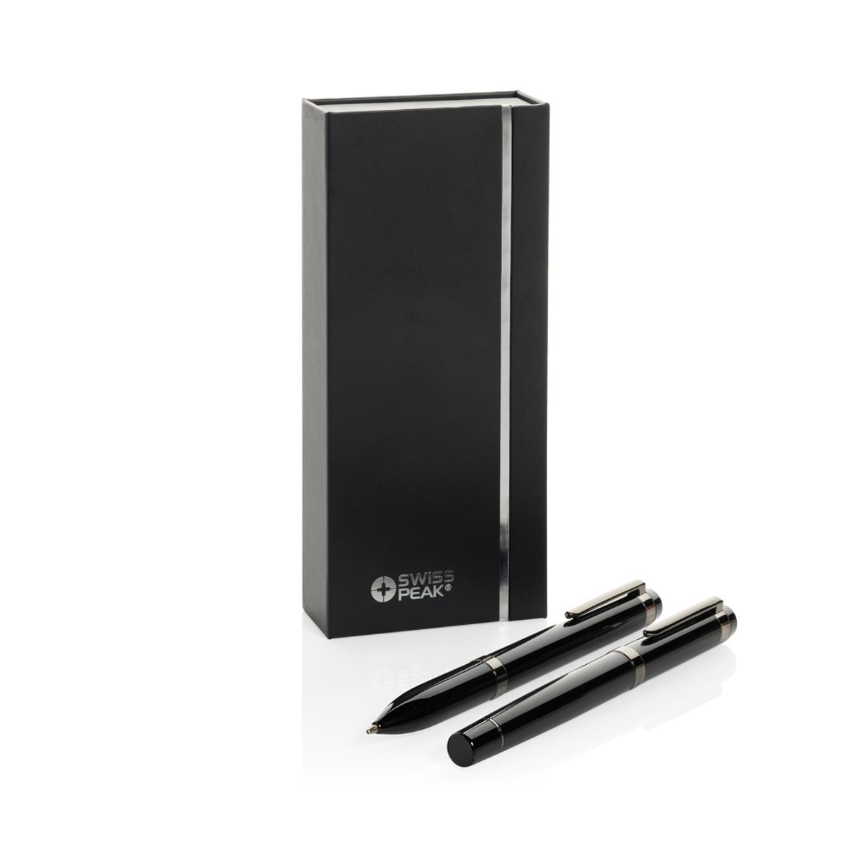 Swiss Peak Oslo Recycled Stainless Steel Deluxe Pen Set