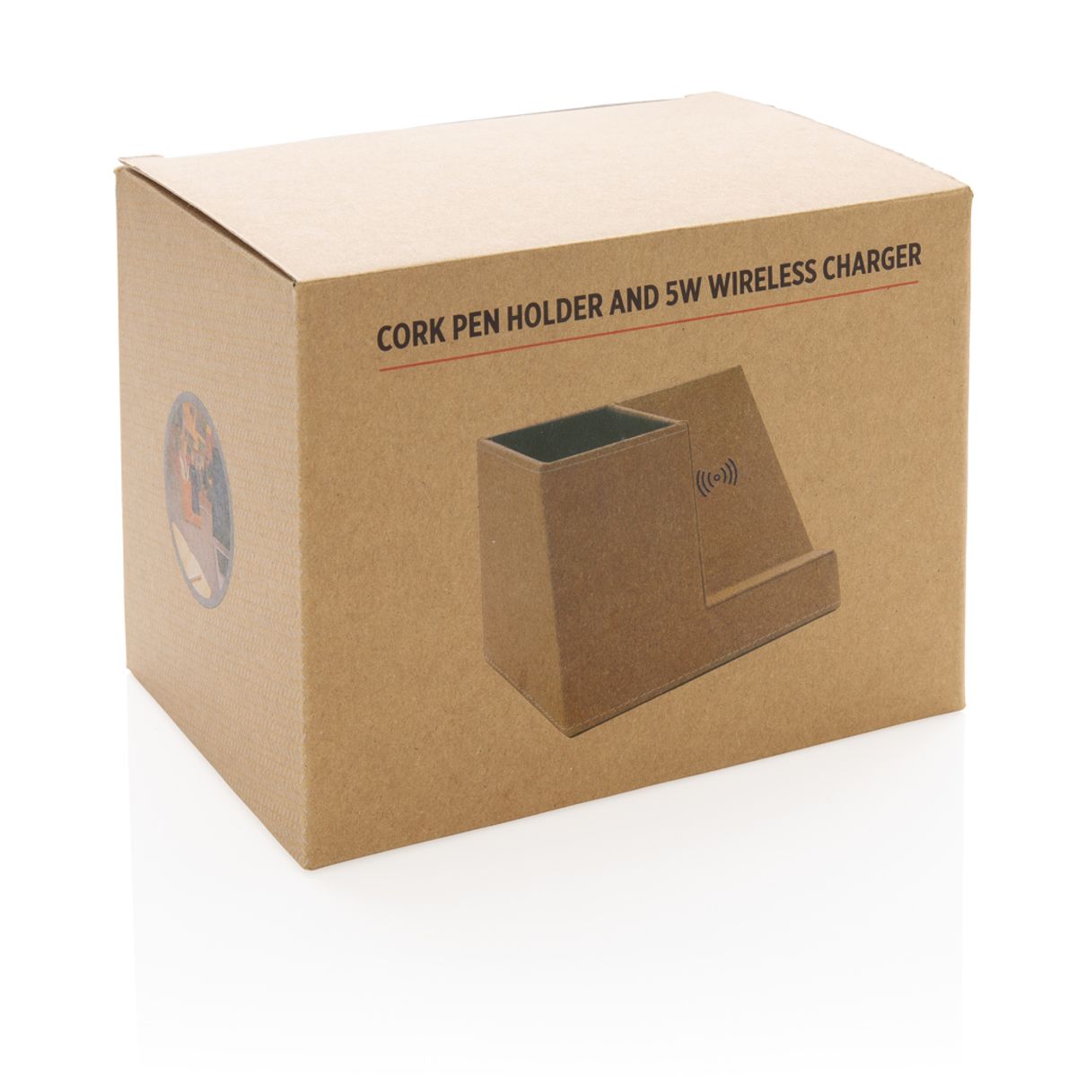 Cork Pen Holder And 5W Wireless Charger