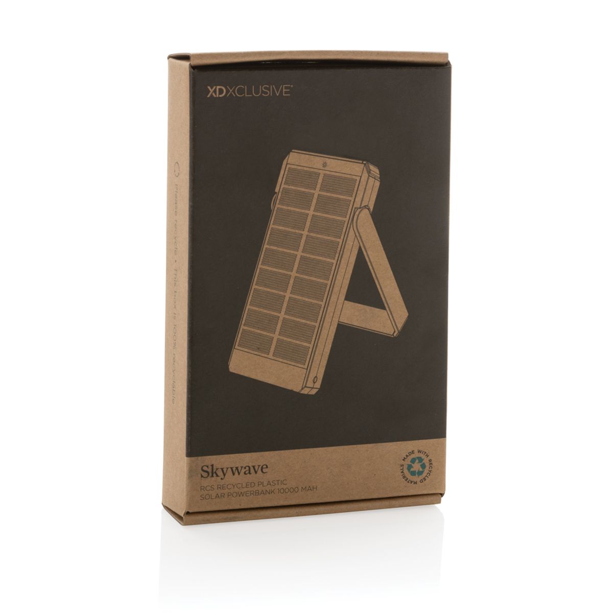 Skywave Rcs pārstrādāta plastmasa saules enerģijas powerbank 10000 mAh