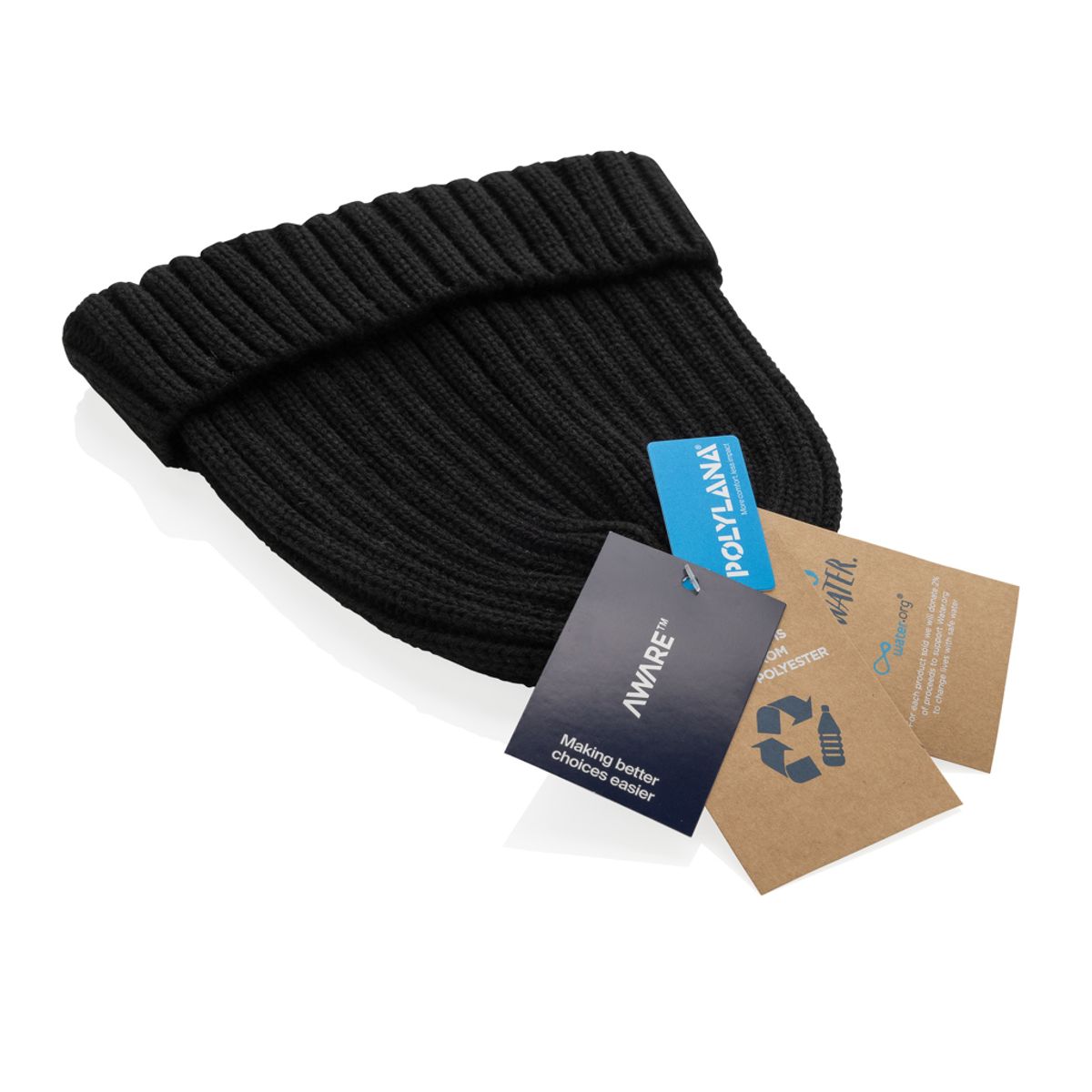 Kennedi Aware™ Polylana® Beanie With Large Rib