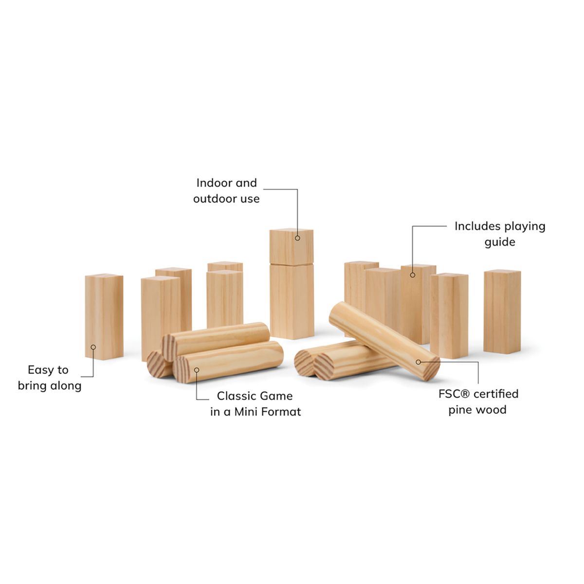 Vinga Kubb mini spēle