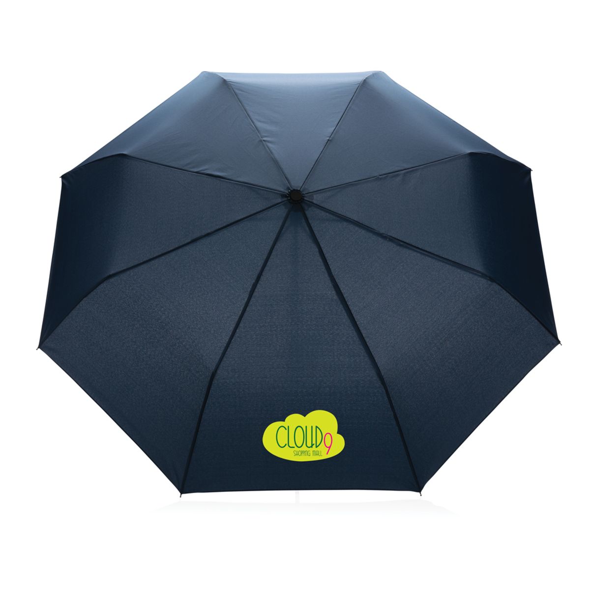 20.5" Impact Aware™ Rpet 190T Pongee Bamboo Mini Umbrella